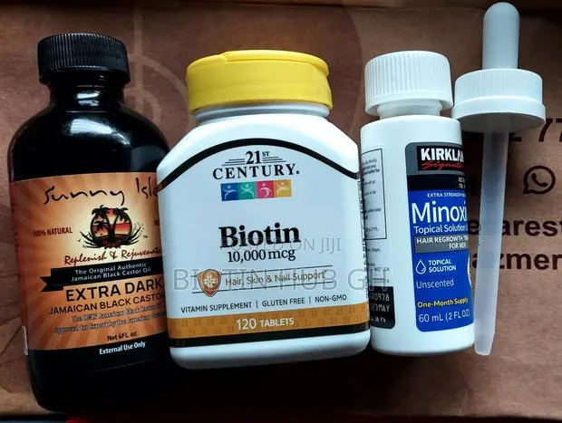 Kirkland Minoxidil,21st Century Biotin and Jamaican Black Castor Oil · Photo 1