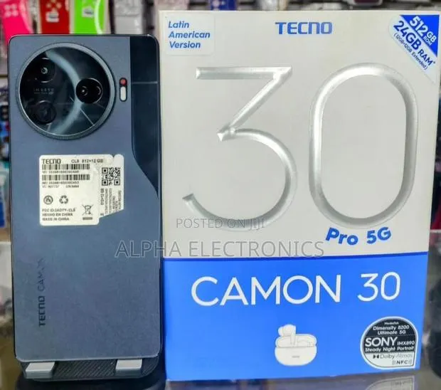 New Tecno Camon 30 Pro 5G 512 GB Black · Photo 1