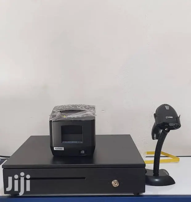 80mm Printer With Automatic Barcode Scanner And Cash Drawer · Photo 1
