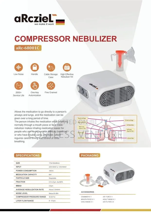 Arcziel Compressor Nebulizer · Photo 1