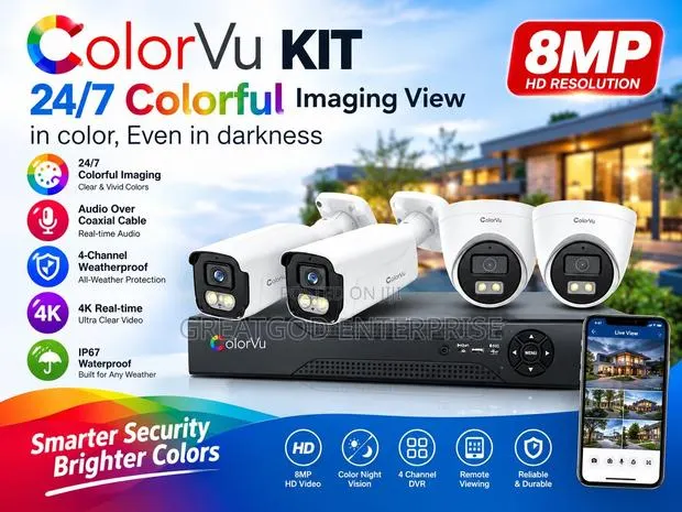 Hikvision ColorVu 8MP 4-Channel CCTV Kit · Photo 1
