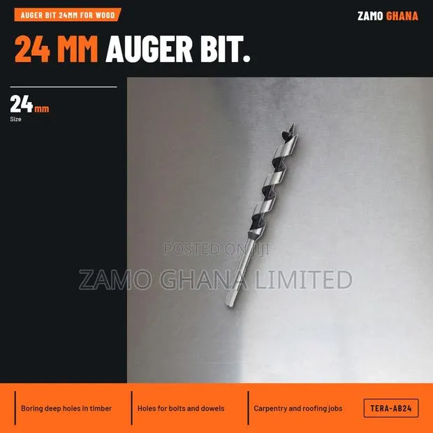 Auger Bit 24Mm for Wood - TERA-AB24 · Photo 1