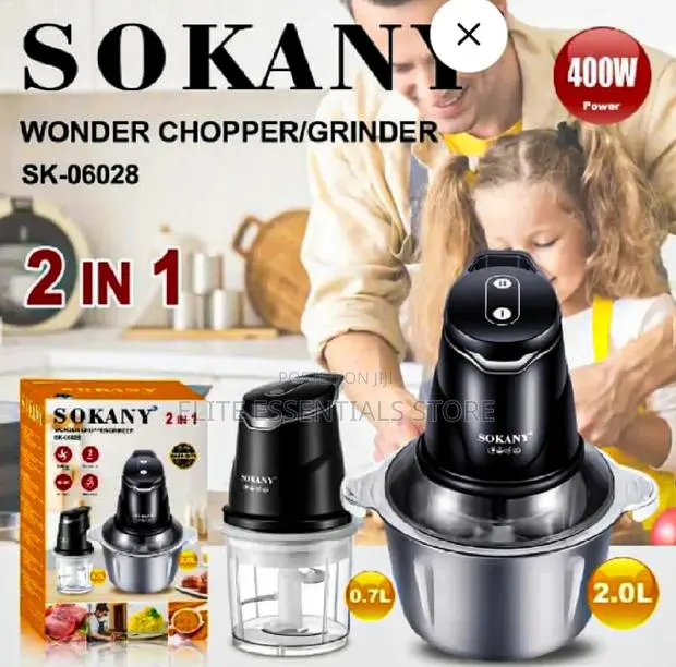 High Quality 2 in 1 Chopper Grinder Food Processor Blender · Photo 1