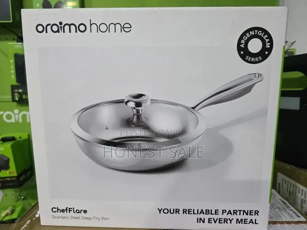 Oraimo Chefflare Durable Premium Stainless Steel Deep Fry Pan · Photo 1