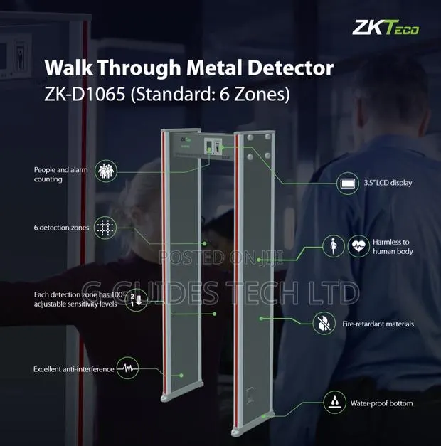Zkteco ZK-D1065 6-zone Walkthrough Metal Detector · Photo 1