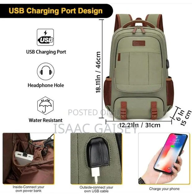 18" Waterproof Backpacks With Detail Functions in View · Photo 1