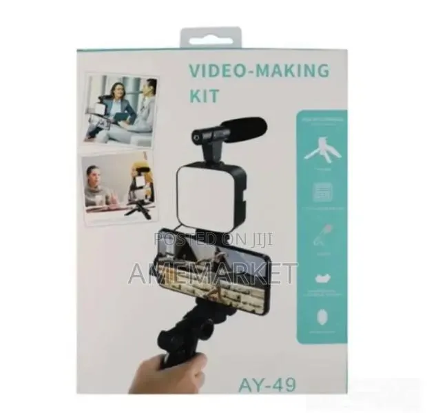 Video Making Vlog Kit With Microphone LED Light for Live Streaming · Photo 1