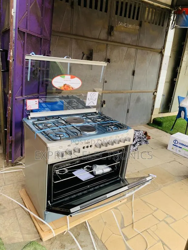 Lovely New 4-2 60/90 Stove Gas Cooker Rotisserie Grill Ferre · Photo 1