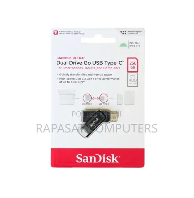 Sandisk 256gb Ultra Dual Drive USB Type-C Flash Drive · Photo 1