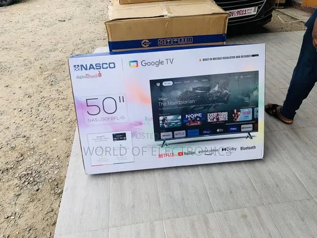 Nasco 50" Google Smart HDR LED TV (NAS-J50FBFL-G) - Black · Photo 1