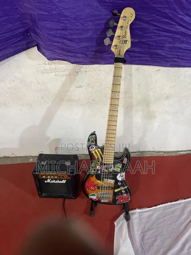 Bass Guitar and All Accessories for Sale · Photo 1
