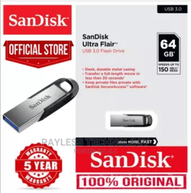 Sandisk Ultra Flair 64gb Usb 3.1 Pendrives · Photo 1