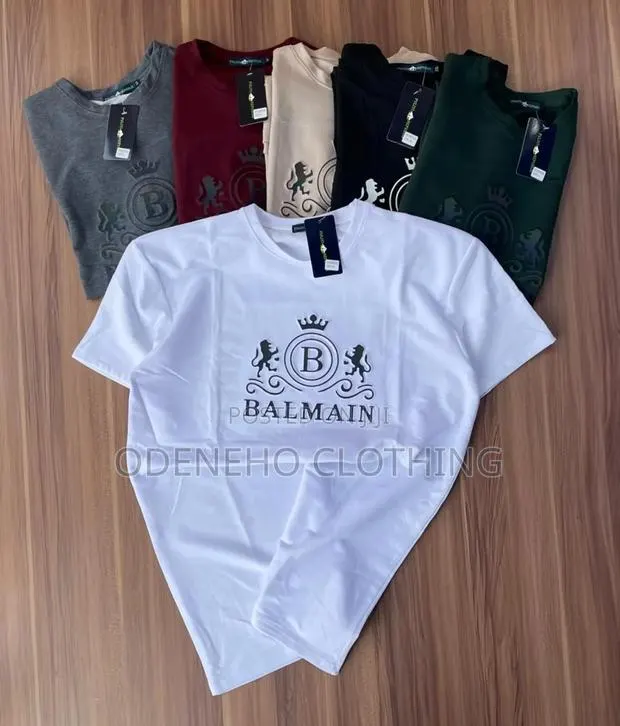 Turkish Balmain Round Neck T Shirts · Photo 1