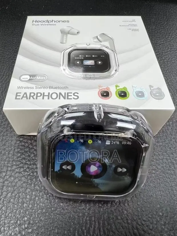 Airmax True Wireless Earbuds – Touch Display, Anc, 6-Mic Hd Calls · Photo 1