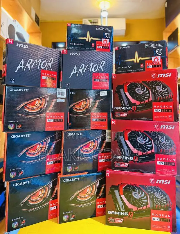 Msi, Gigabyte & Sapphire RX 570 4gb RGB Cards · Photo 1