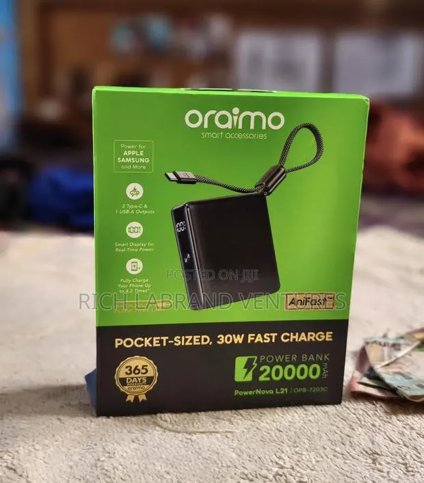 Oraimo PowerNova L21 20,000mAh 30W Powerbank · Photo 1