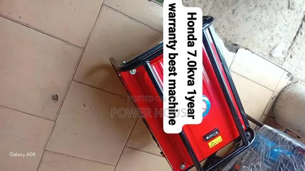 Heavy-Duty Honda 7.0kVA Petrol Generator Available
Honda 7.0kVA · Photo 1