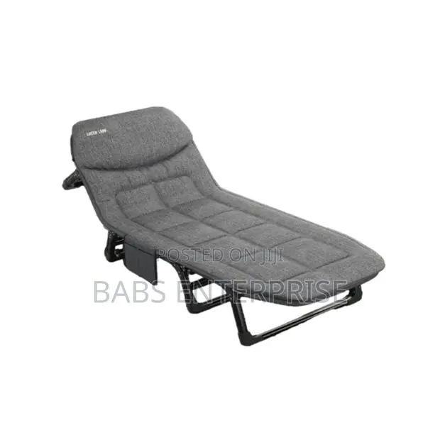 Green Lion Foldable Camping Bed – Gray · Photo 1