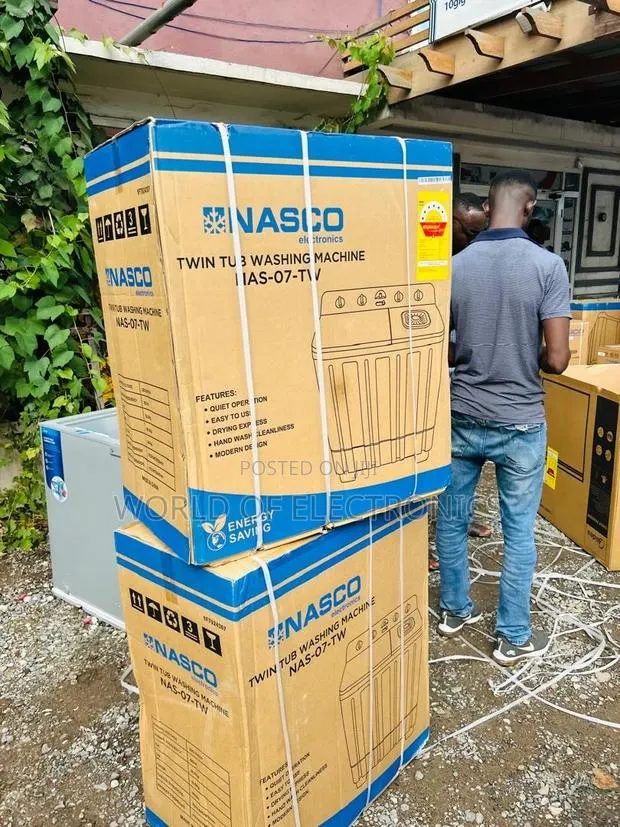 Purchase the Twin Tub Nasco Washing Machine 7kg Tt Nas-07-Tw · Photo 1