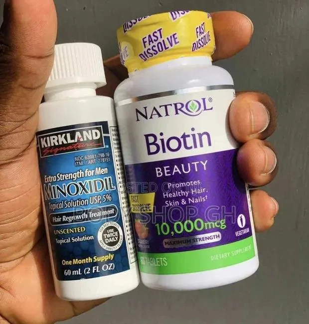 Minoxidil + Natrol Biotin Beard Booster Combo Pack · Photo 1