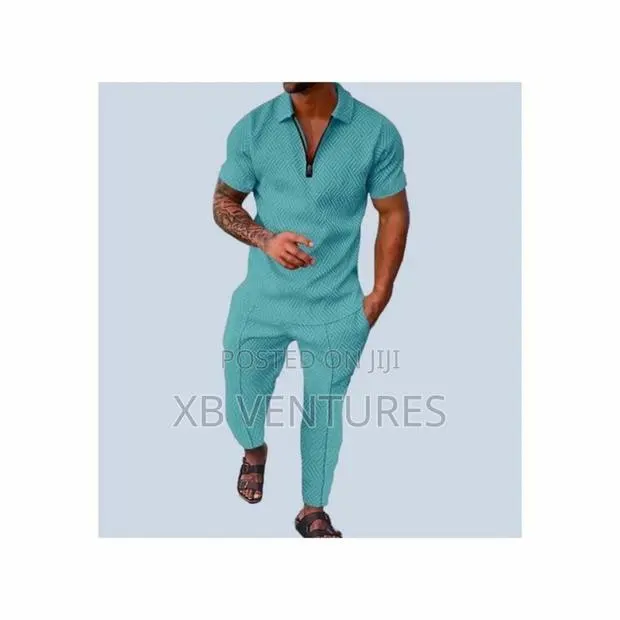 Coofenrisy Men's 2-Piece Polo Shirt Set · Photo 2