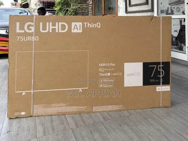 Sealed in Box Lg 75ur78003 75” Uhd Smart Television(Black) · Photo 1