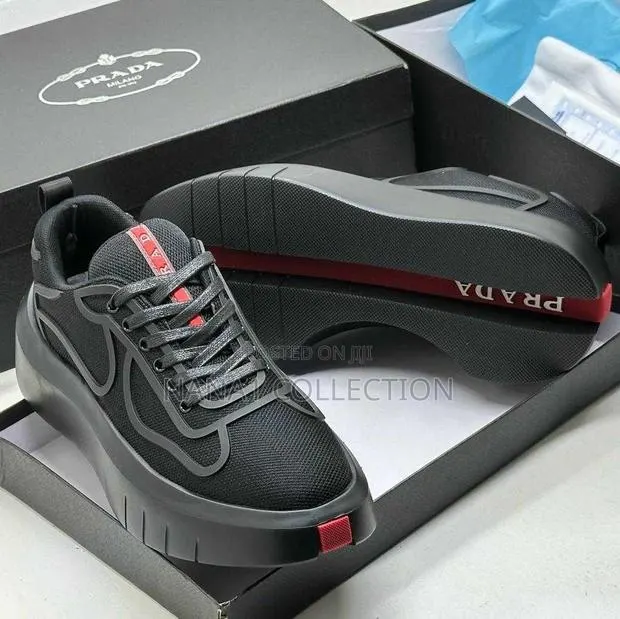 Prada Sneaker White Black · Photo 1