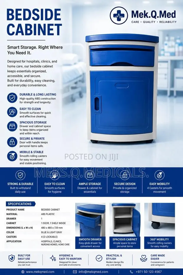 Bedside Lockers Plastic · Photo 1