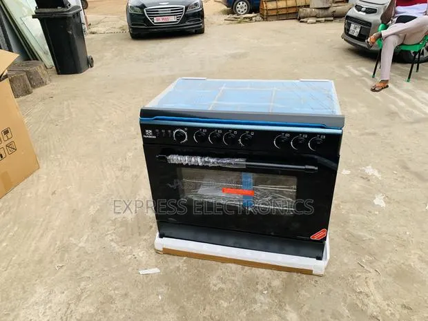 Long Lasting Nasco 90×60 5 Burner Gas Cooker W/ | Black [NASGC-LME90B] · Photo 1
