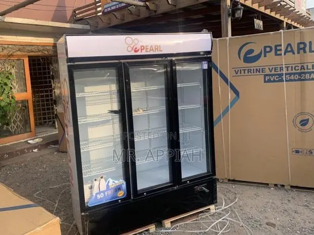 New Pearl 3 Door Electric Beverage Cooler(Glass)With Lock Key · Photo 1