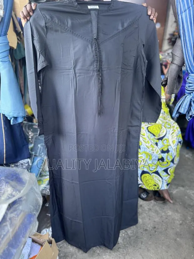All Black Jalabiya