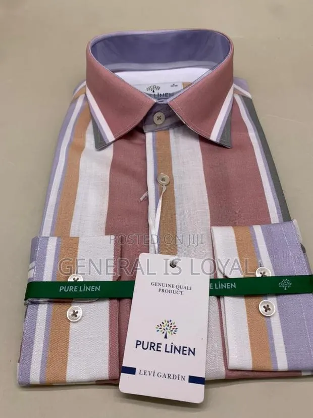 Levi Gardin Pure Linen Long Sleeve Shirt