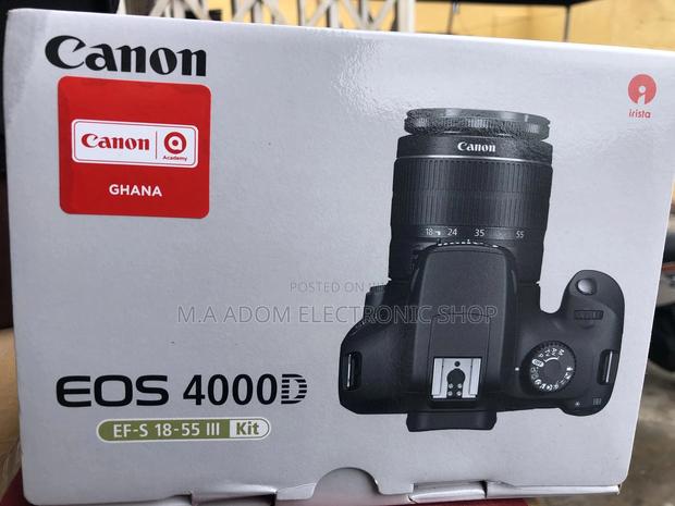 Canon EOS 4000D DSLR Camera With 18-55mm F/3.5-5.6 III Lens · Photo 1
