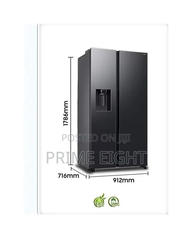 Samsung 635L Side-by-Side Refrigerator (RS70F65K4TGH) Available · Photo 1