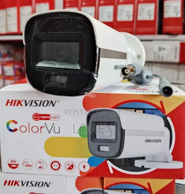 Hikvision 5mp Camara Color Vu Ds-2ce10kf0t-LPFS · Photo 1