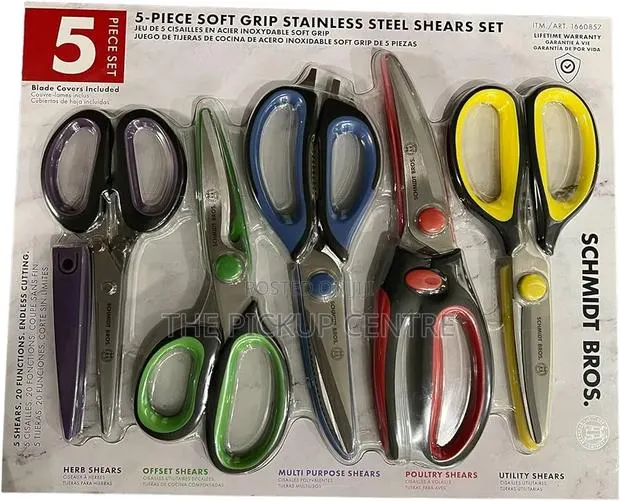 Schmidt Bros 5 - Piece Soft Grip Stainless Steel Shears Set · Photo 1