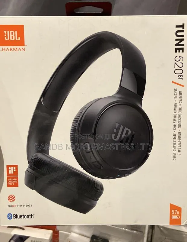 JBL Tune 520BT Wireless Bluetooth Headphones – Pure Bass Sound · Photo 1