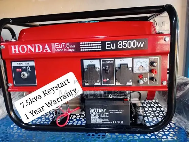Honda Honda 7.5kva Petrol Keystart Generator Generator Light · Photo 1
