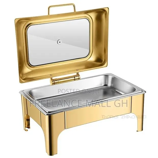 Rectangular Gold Chafing Dish · Photo 1