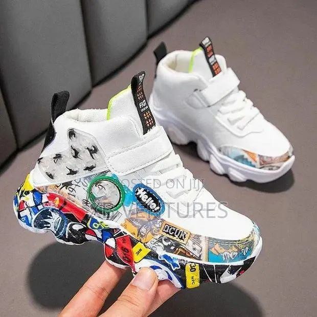 Boys Casual Shoes Back to School White · Photo 2