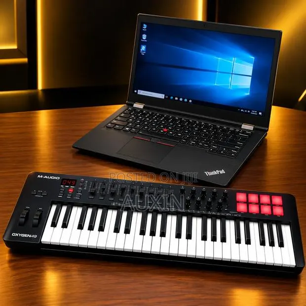 Midi Keyboard With Laptop and Tones · Photo 1
