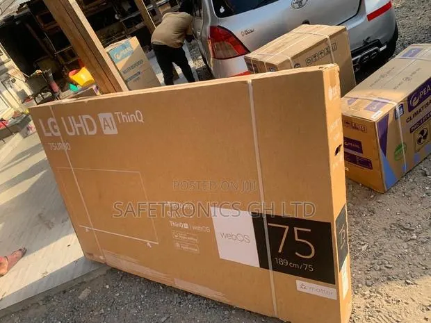 Grab Black 4K Smart LG 75 Inch UR80 Android TV · Photo 1