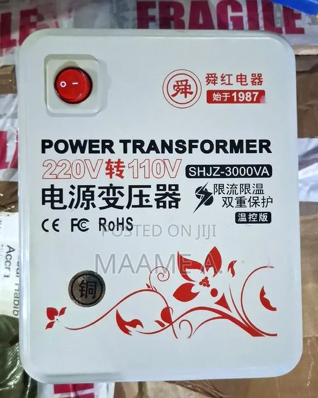 Power Transformer, Designed to Convert Voltage From 220v to 110v. · Photo 1