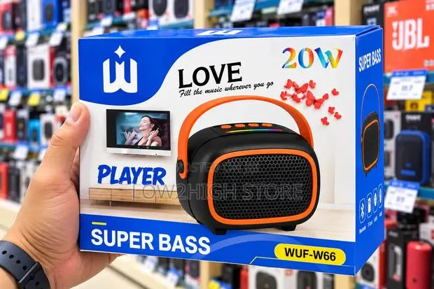 WUF-W66 20W Super Bass Bluetooth Speaker - Low2High · Photo 1
