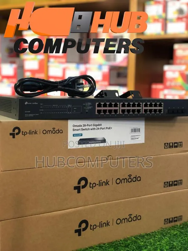 TP-Link SG2428P Omada 28 Port Gigabit Smart Switch With 24 Port PoE+ · Photo 1