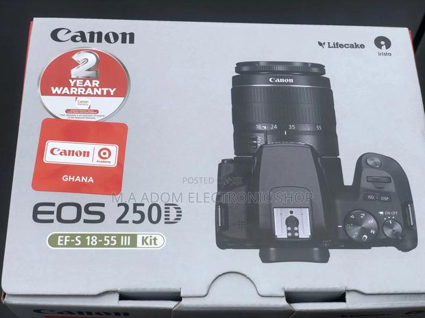 CANON EOS 250D DSLR Camera With Ef-s 18-55 Mm F/3.5-5.6 Iii · Photo 1