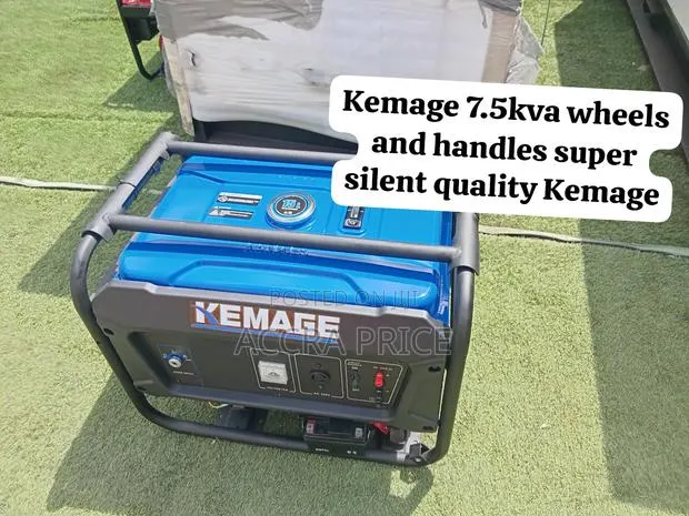 Super Silent Kemage 7.5kVA Genset With Strong Wheels and Handles · Photo 1