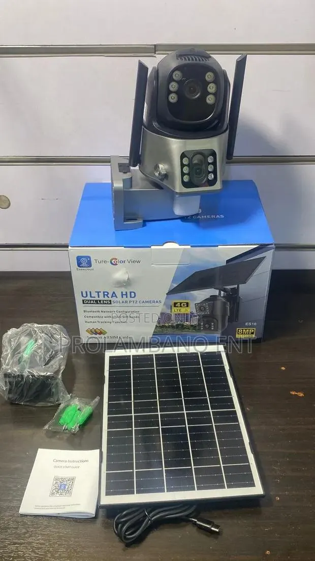 4G Dual Lens CCTV Solar Camera Eseecloud · Photo 1