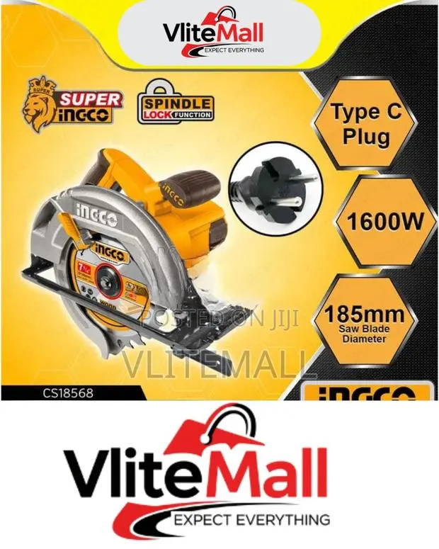 Ingco Circular Saw 1600w Cs18568 · Photo 1