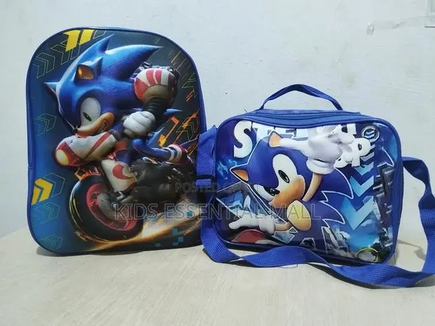Cartoon Character School Bag and Lunch Bag · Photo 1